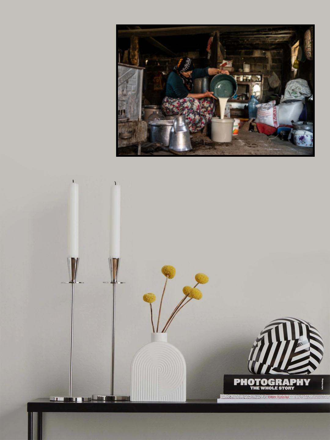 Cheese making Poster och Canvastavla