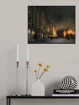 Cold winter afternoon in the city Poster och Canvastavla