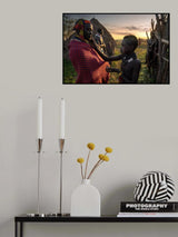 Ethiopian Karo tribes Poster och Canvastavla