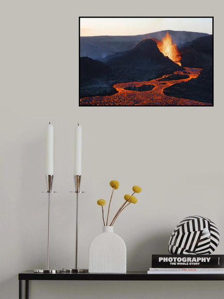 River of Fire Poster och Canvastavla
