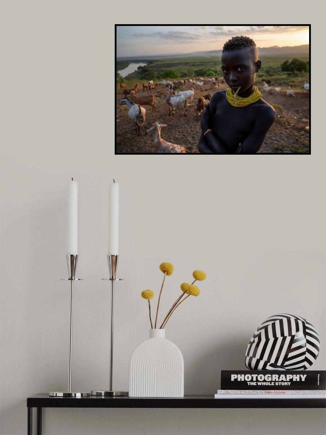 Ethiopian Karo tribes Poster och Canvastavla