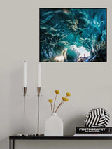Blue Ice Poster och Canvastavla
