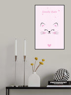 Pink Cat Poster och Canvastavla