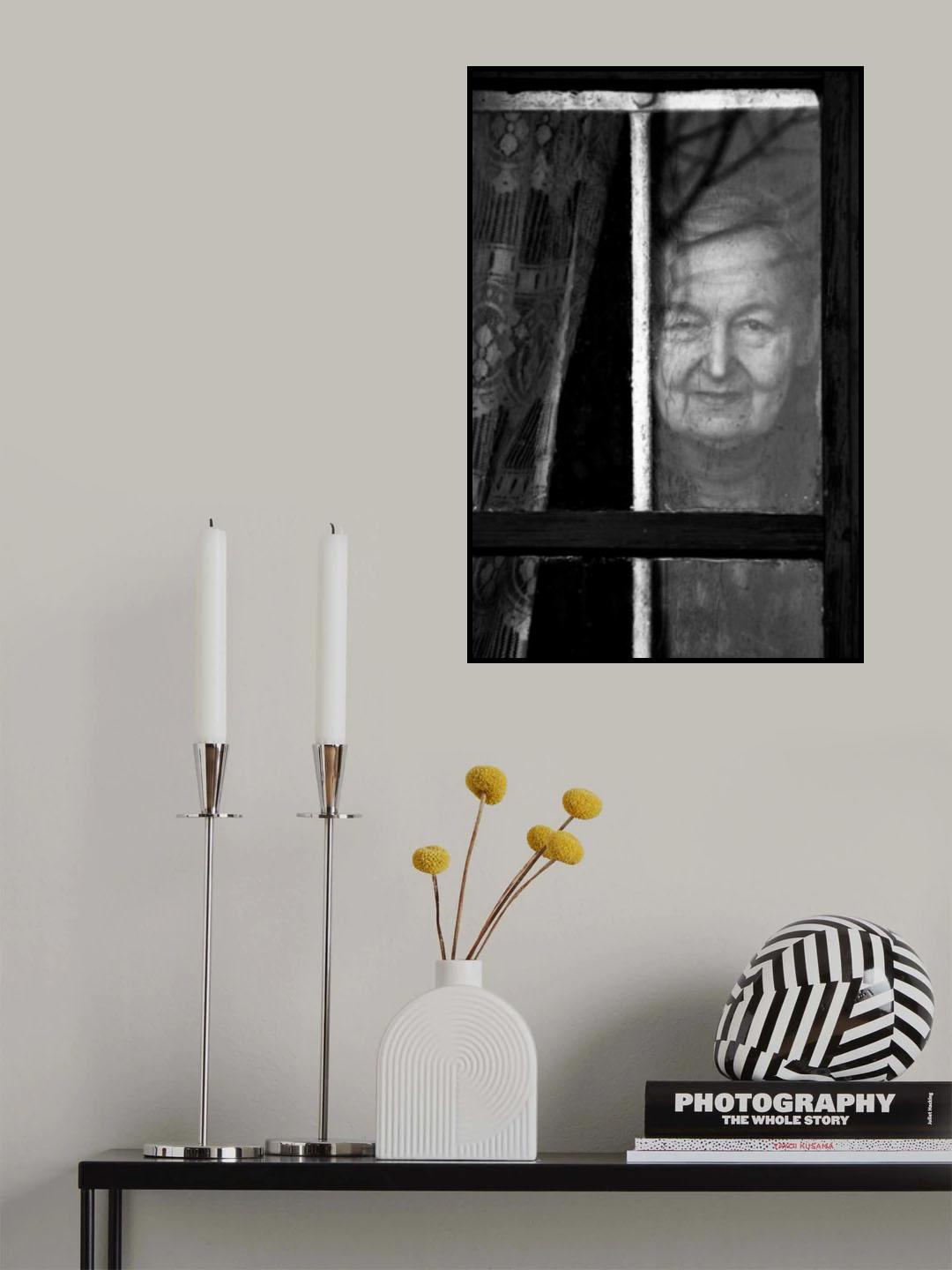 behind the window pane Poster och Canvastavla
