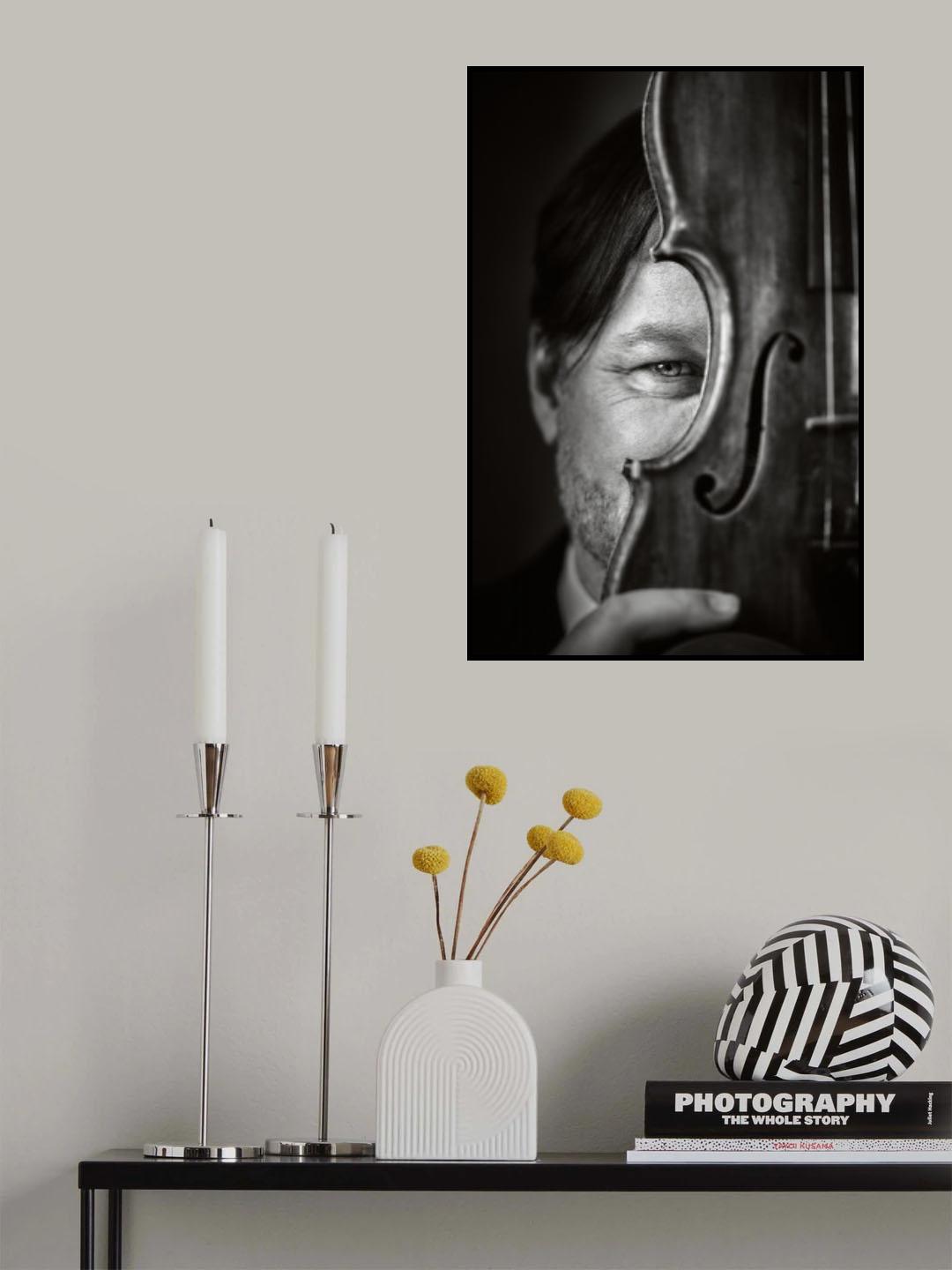 Violinface Poster och Canvastavla