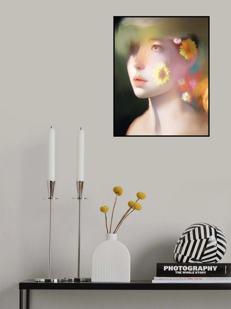 Willow with Flowers Poster och Canvastavla