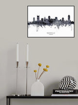 Nashville Tennessee Skyline Poster och Canvastavla