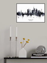 Frankfurt Germany Skyline Poster och Canvastavla