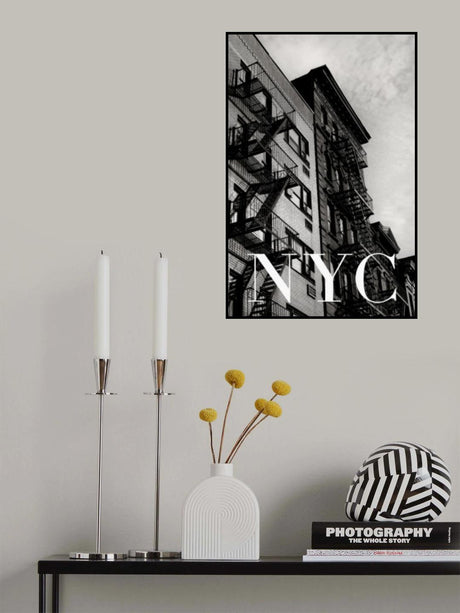 NYC Fire Escapes 2 Poster och Canvastavla