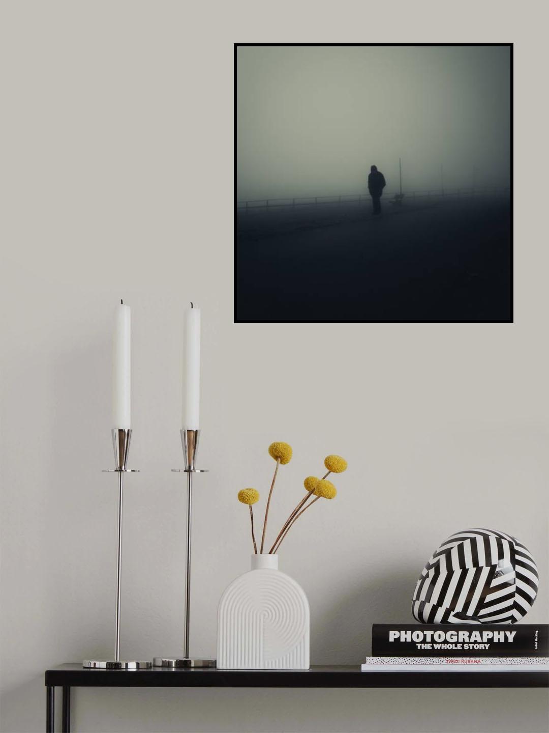 Lonely in the fog Poster och Canvastavla