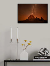 Shiprock under the Milky way Poster och Canvastavla
