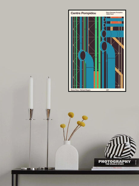 Pompidou Poster och Canvastavla
