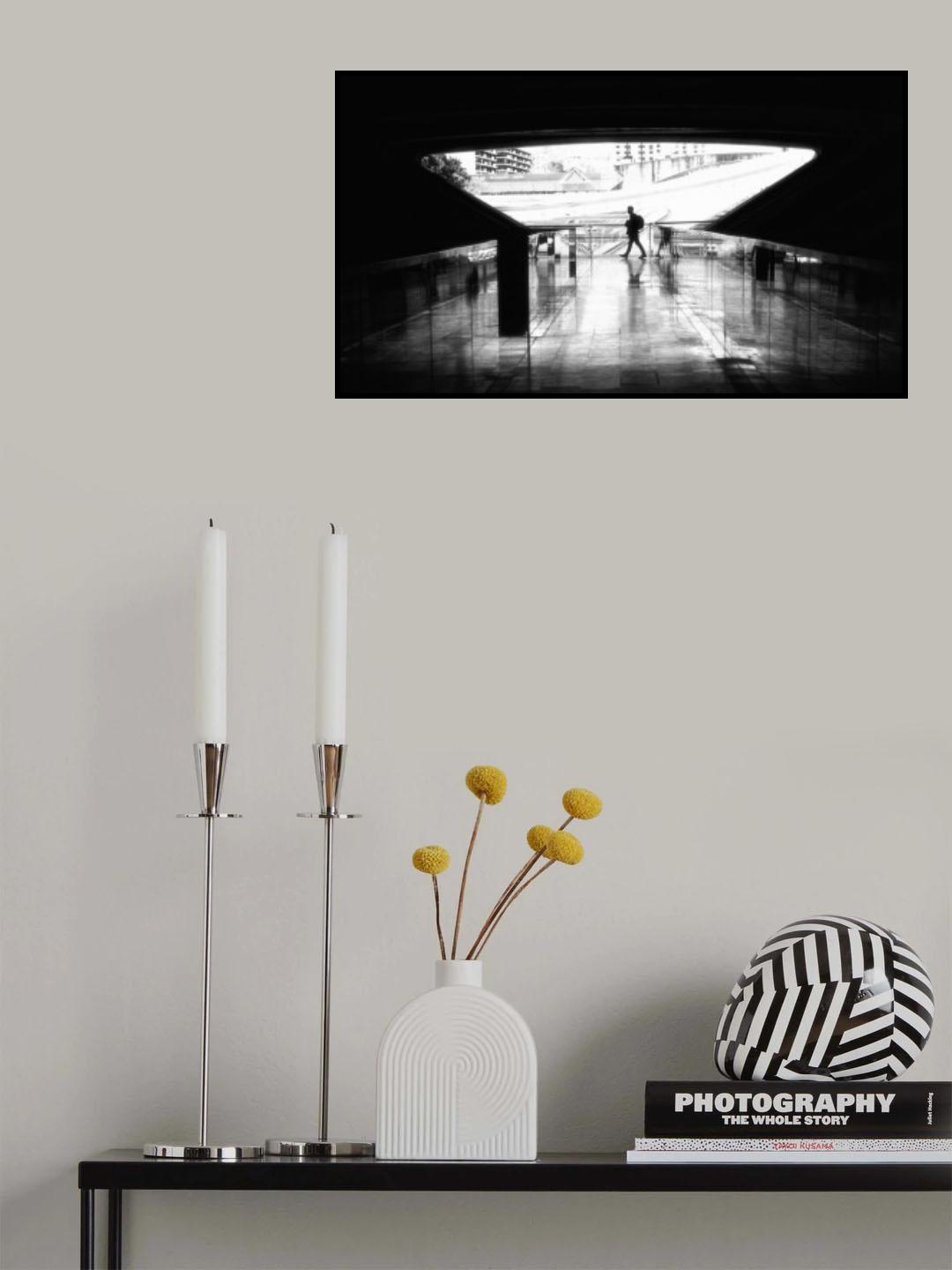 Walking in Light Poster och Canvastavla