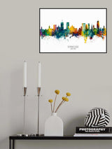 Syracuse New York Skyline Poster och Canvastavla