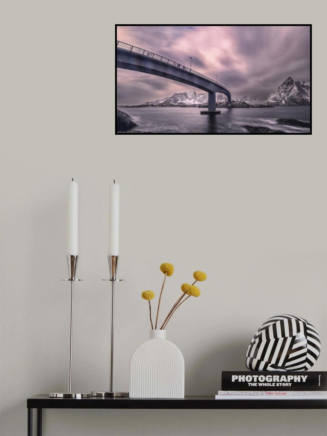 Hamnøy bridge Poster och Canvastavla