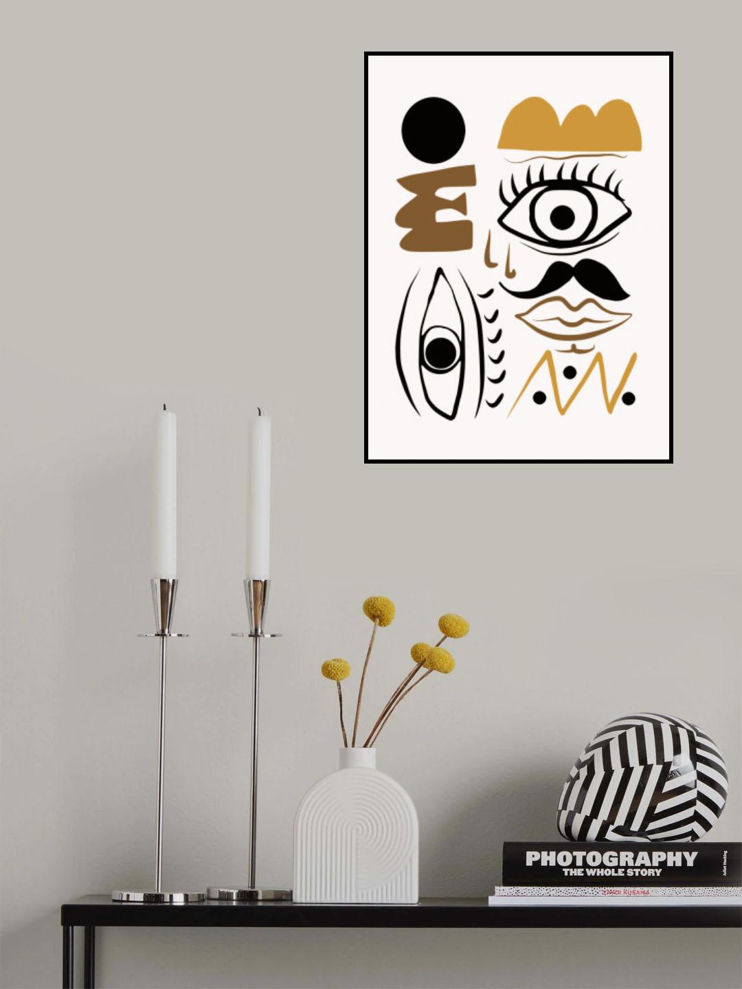 Face Composition Poster och Canvastavla