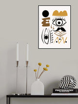 Face Composition Poster och Canvastavla