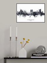 Scarborough England Skyline Poster och Canvastavla