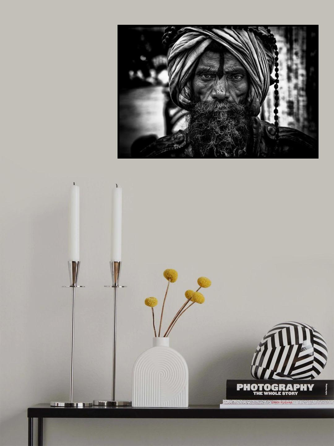 Man in Kumbh Mela - Prayagraj-India Poster och Canvastavla