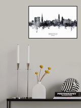 Wakefield England Skyline Poster och Canvastavla
