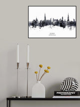 Derry Northern Ireland Skyline Poster och Canvastavla