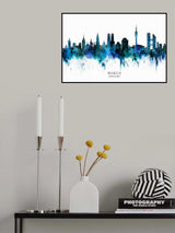 Munich Germany Skyline Poster och Canvastavla