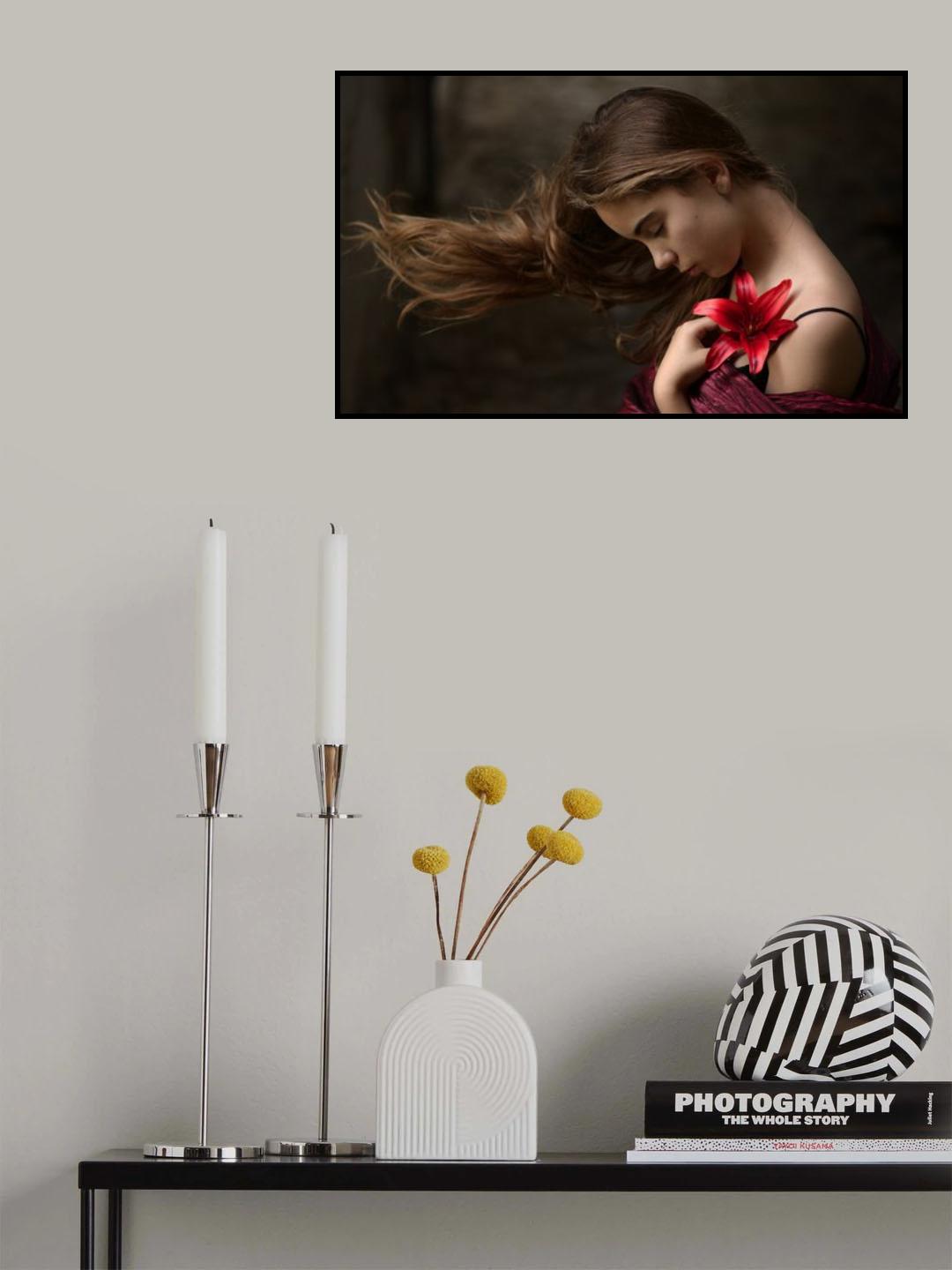 red lily Poster och Canvastavla