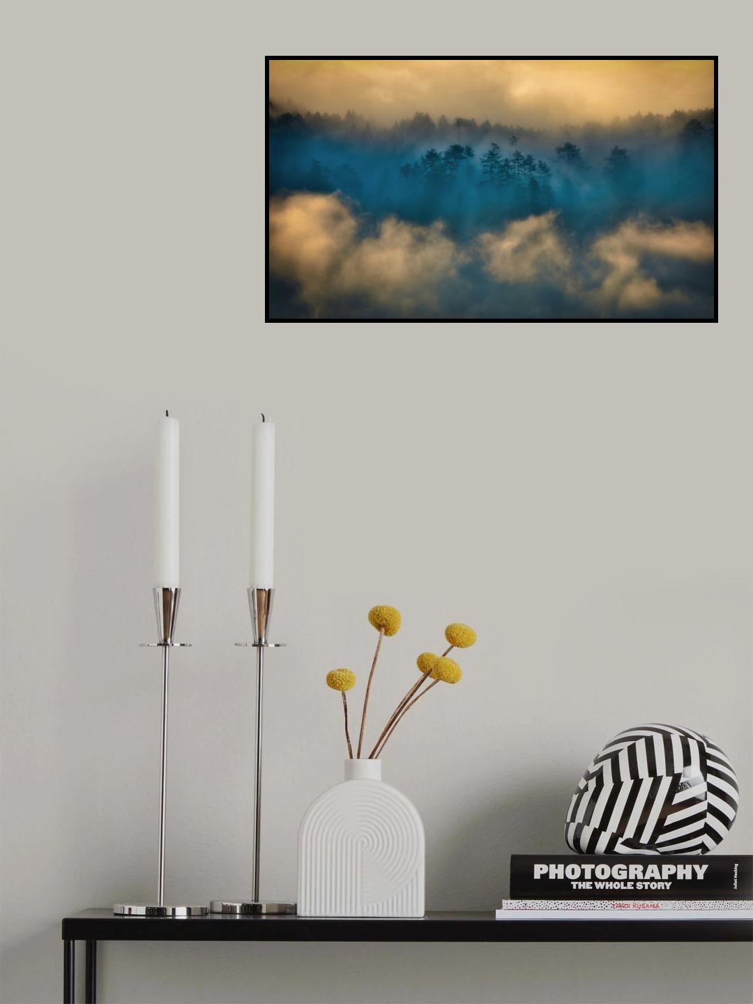 Foggy morning Poster och Canvastavla