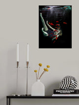 underwater artistic portrait shooting Poster och Canvastavla
