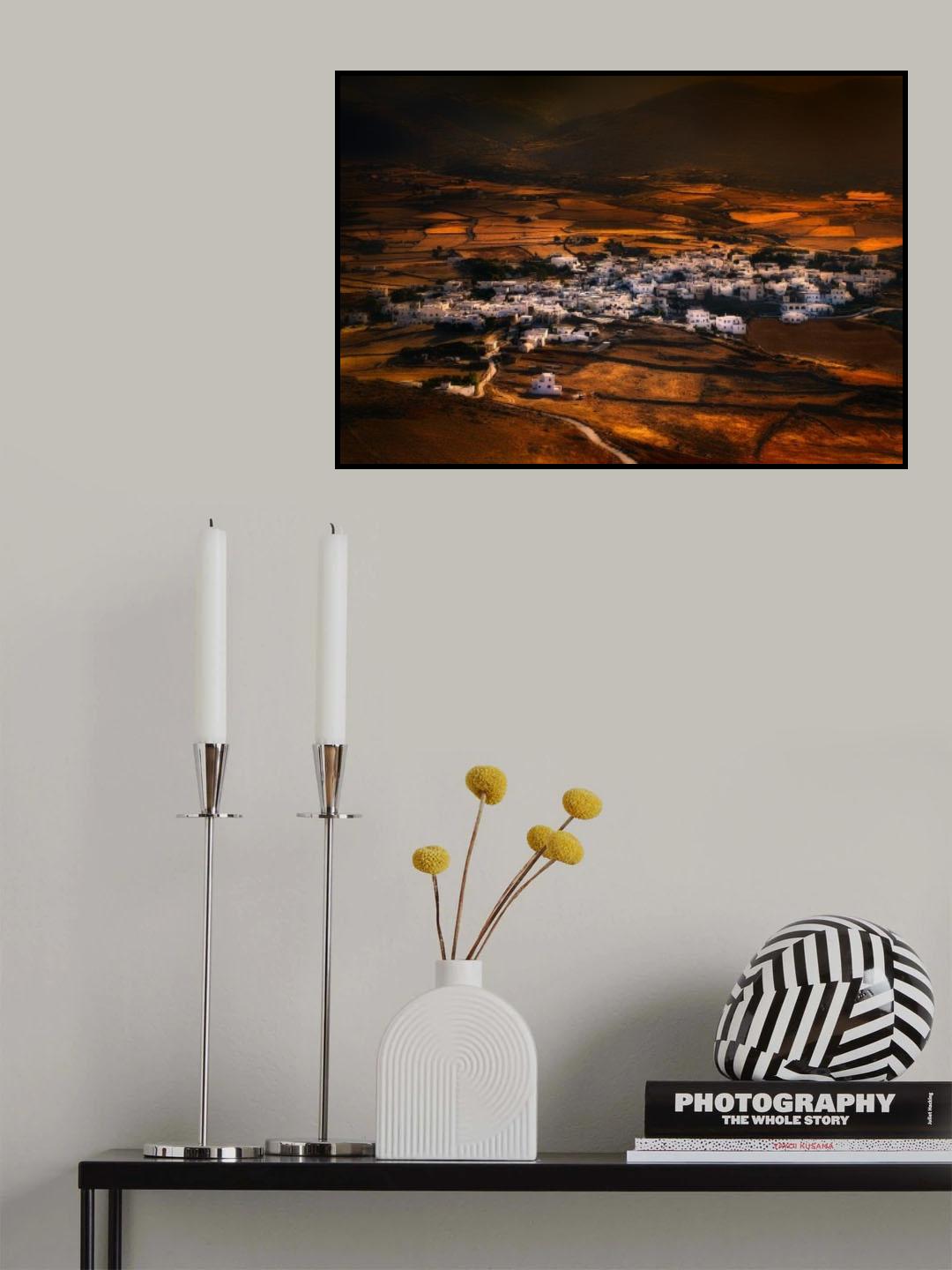 Romancing A Village Poster och Canvastavla