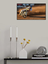 A Trail of Dust at Sunset Poster och Canvastavla