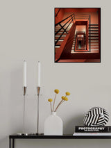 Red Stairs Poster och Canvastavla