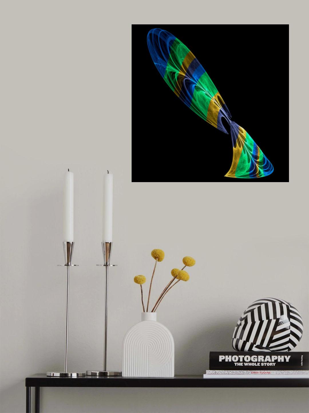 Peacock Feather Poster och Canvastavla