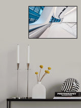 Warm Spaced Blue Poster och Canvastavla