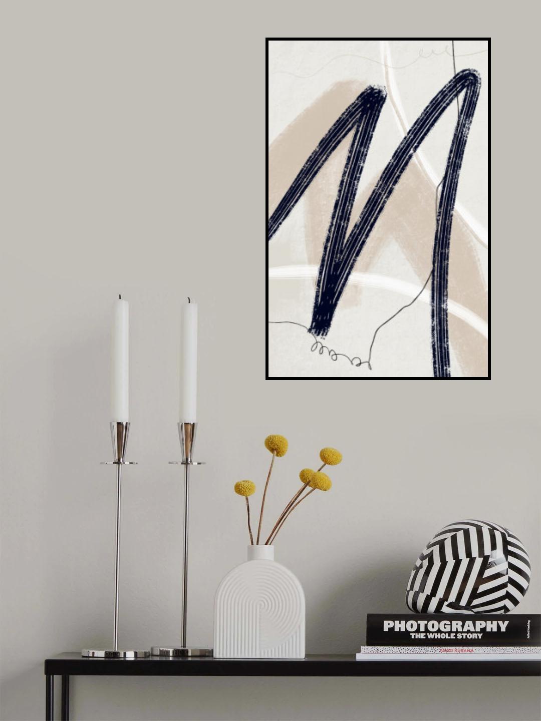 Abstract Lines No. 2 Poster och Canvastavla