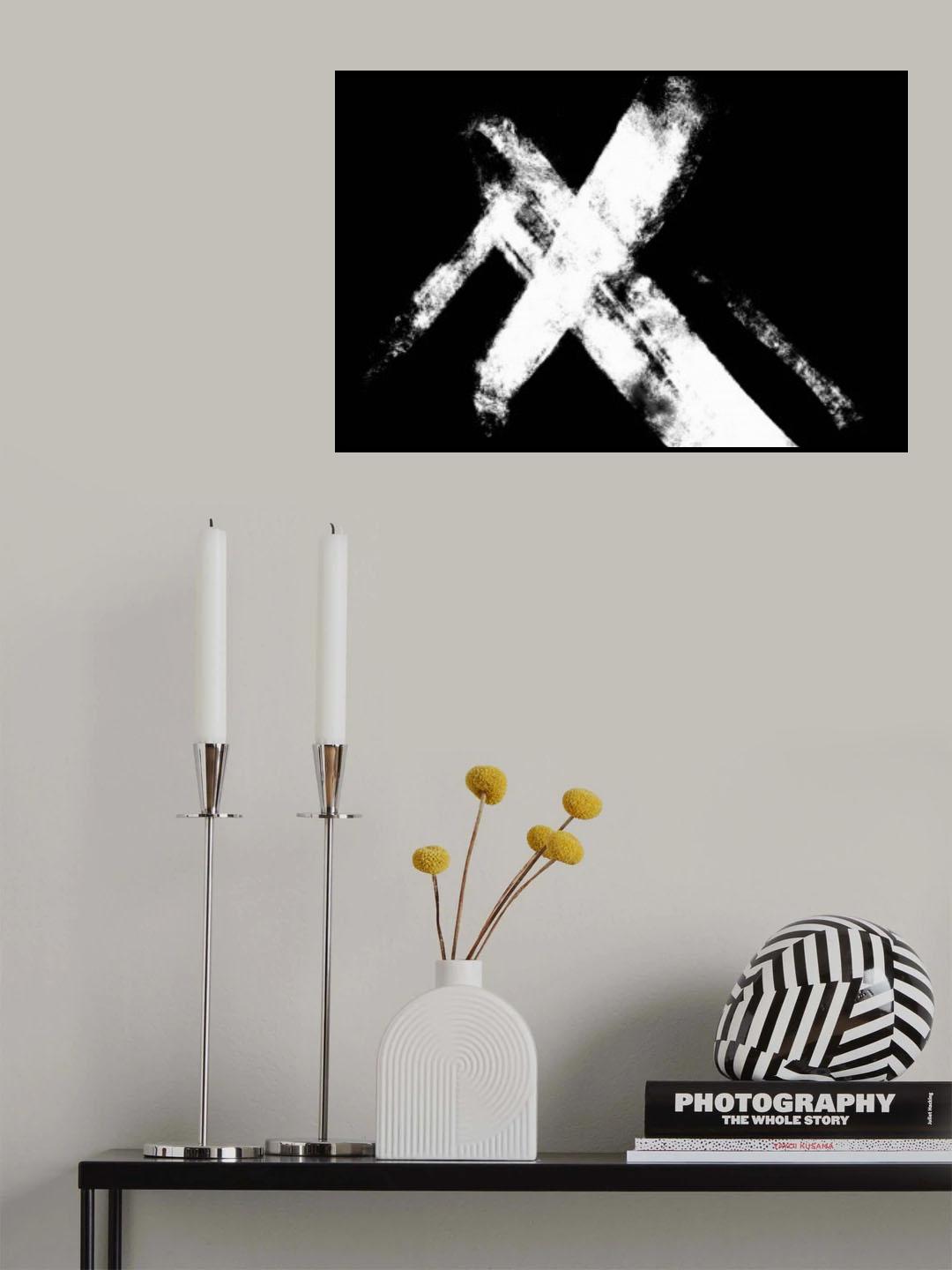 Negative Cross Poster och Canvastavla