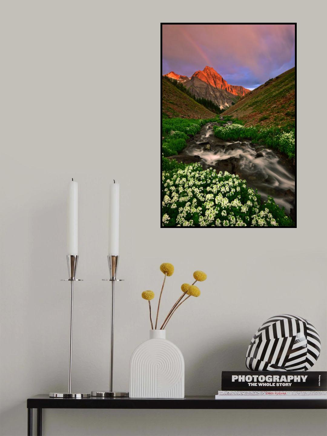 Rainbow over Dallas Peak Poster och Canvastavla