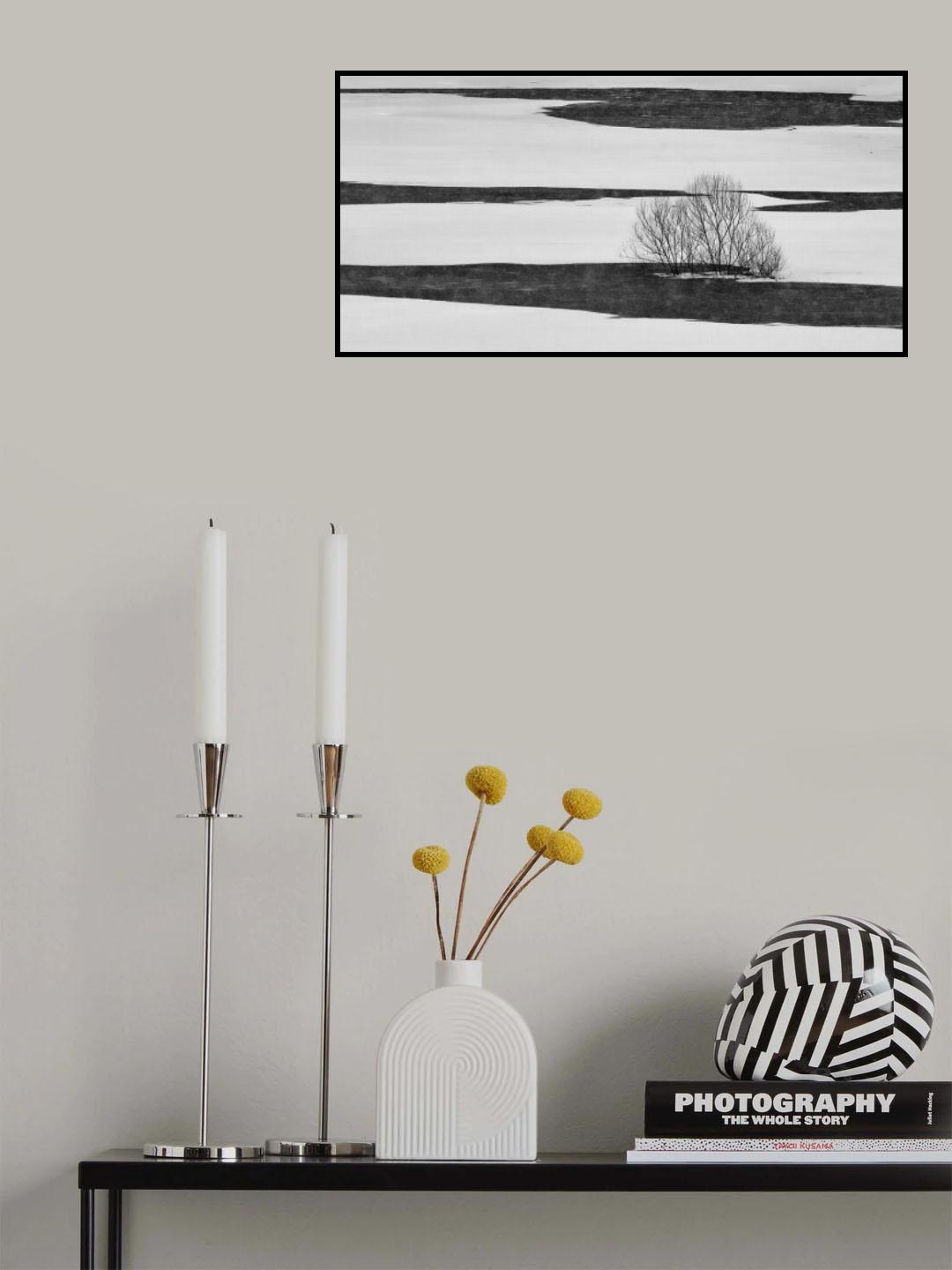 Black on white Poster och Canvastavla