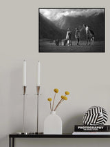 lighting a cigarette Poster och Canvastavla