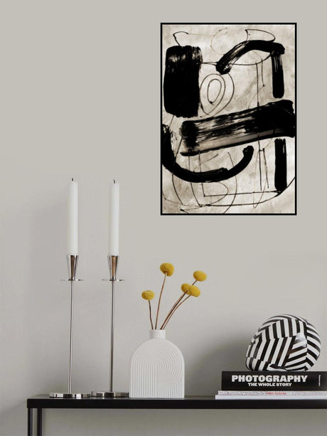 Vintage Abstract Poster och Canvastavla