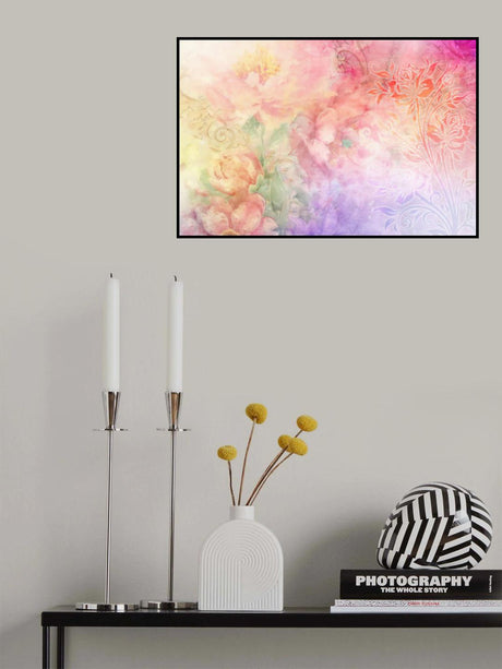 Ombre064flower Poster och Canvastavla