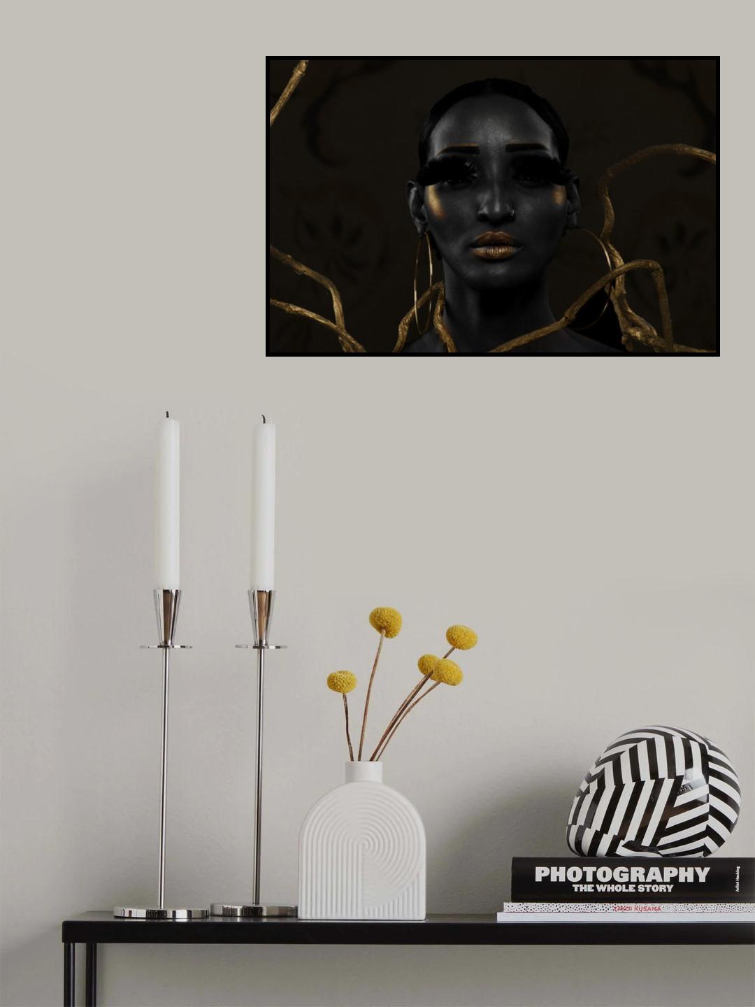 Gold'n'Black I Poster och Canvastavla