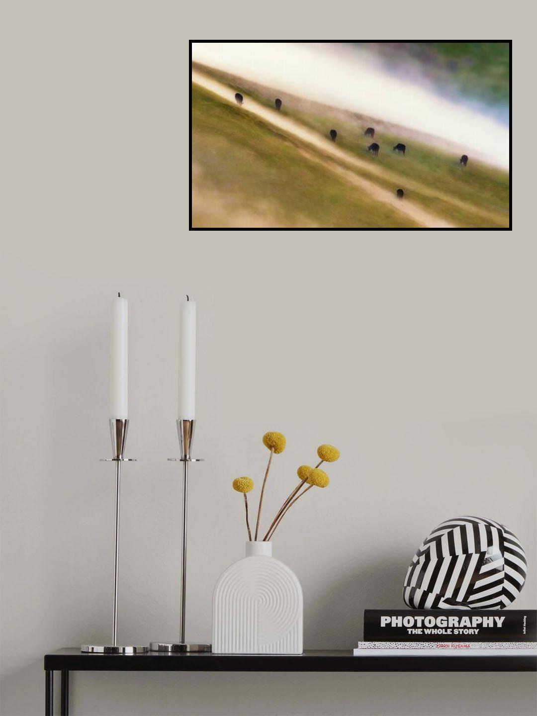 The Misty Grazing Land Poster och Canvastavla