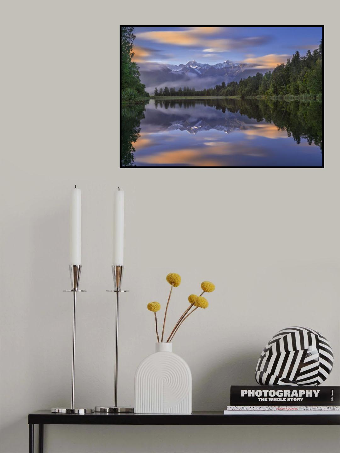 Lake Matheson Poster och Canvastavla