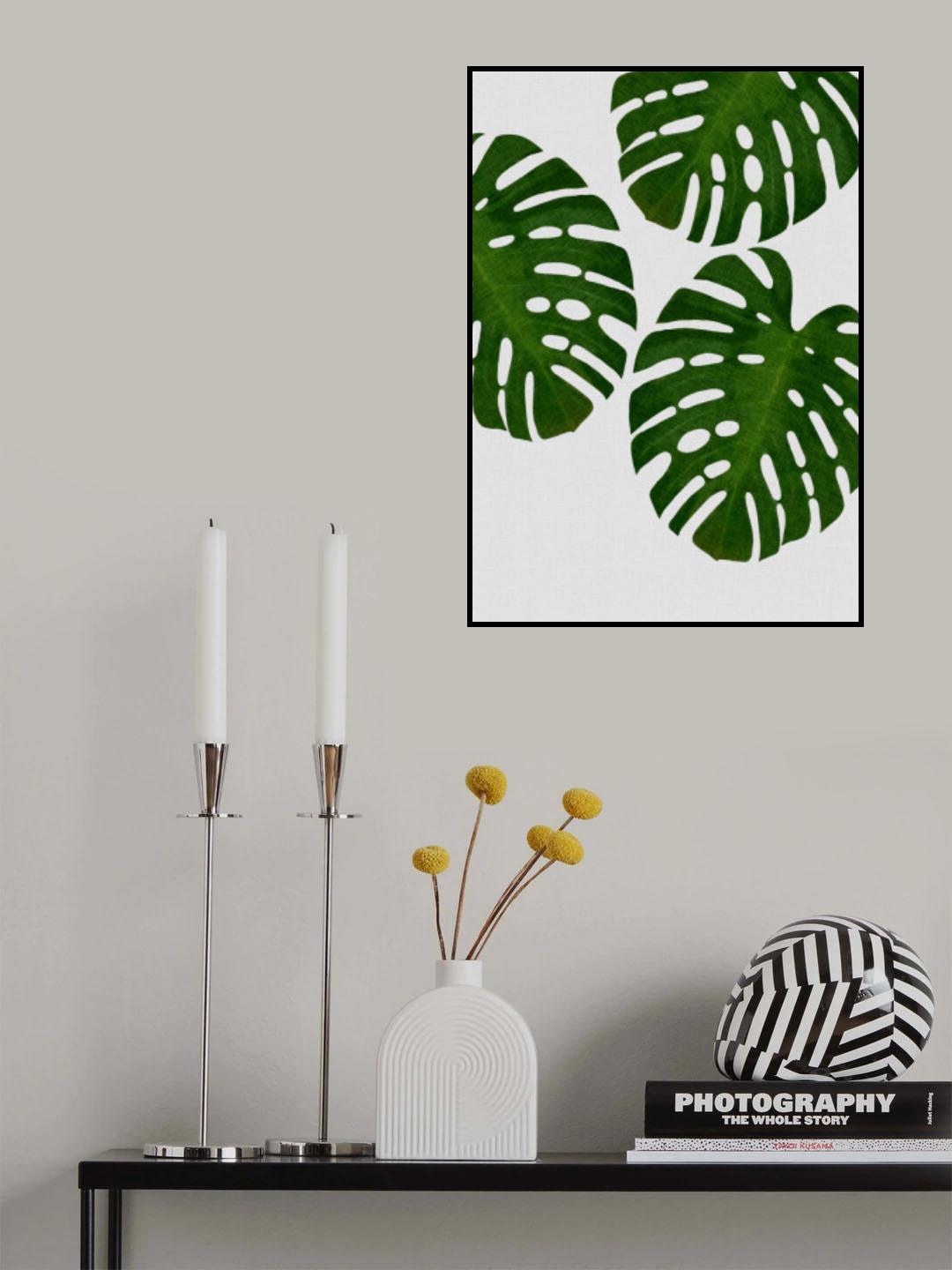 Monstera Leaf III Poster och Canvastavla
