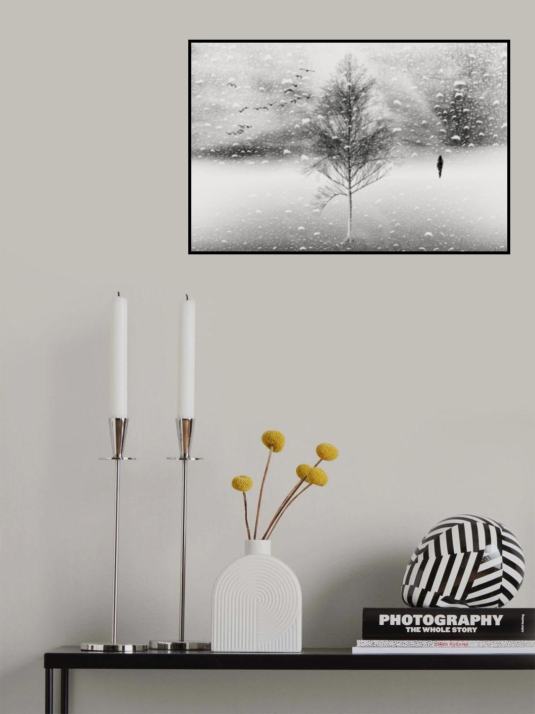 Winter Rain Poster och Canvastavla