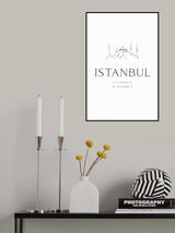 Istanbul coordinates Poster och Canvastavla