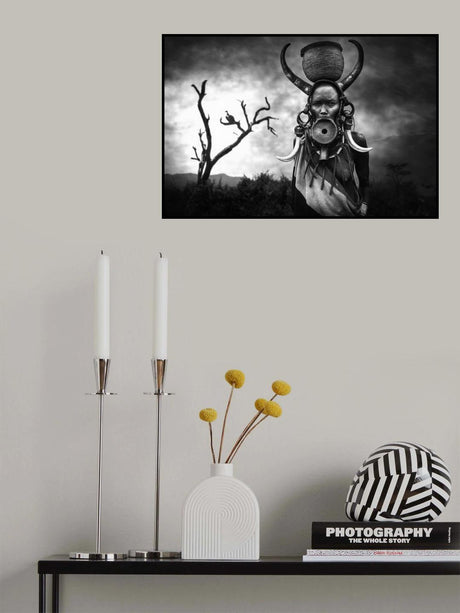 Omo Woman Mursi Poster och Canvastavla
