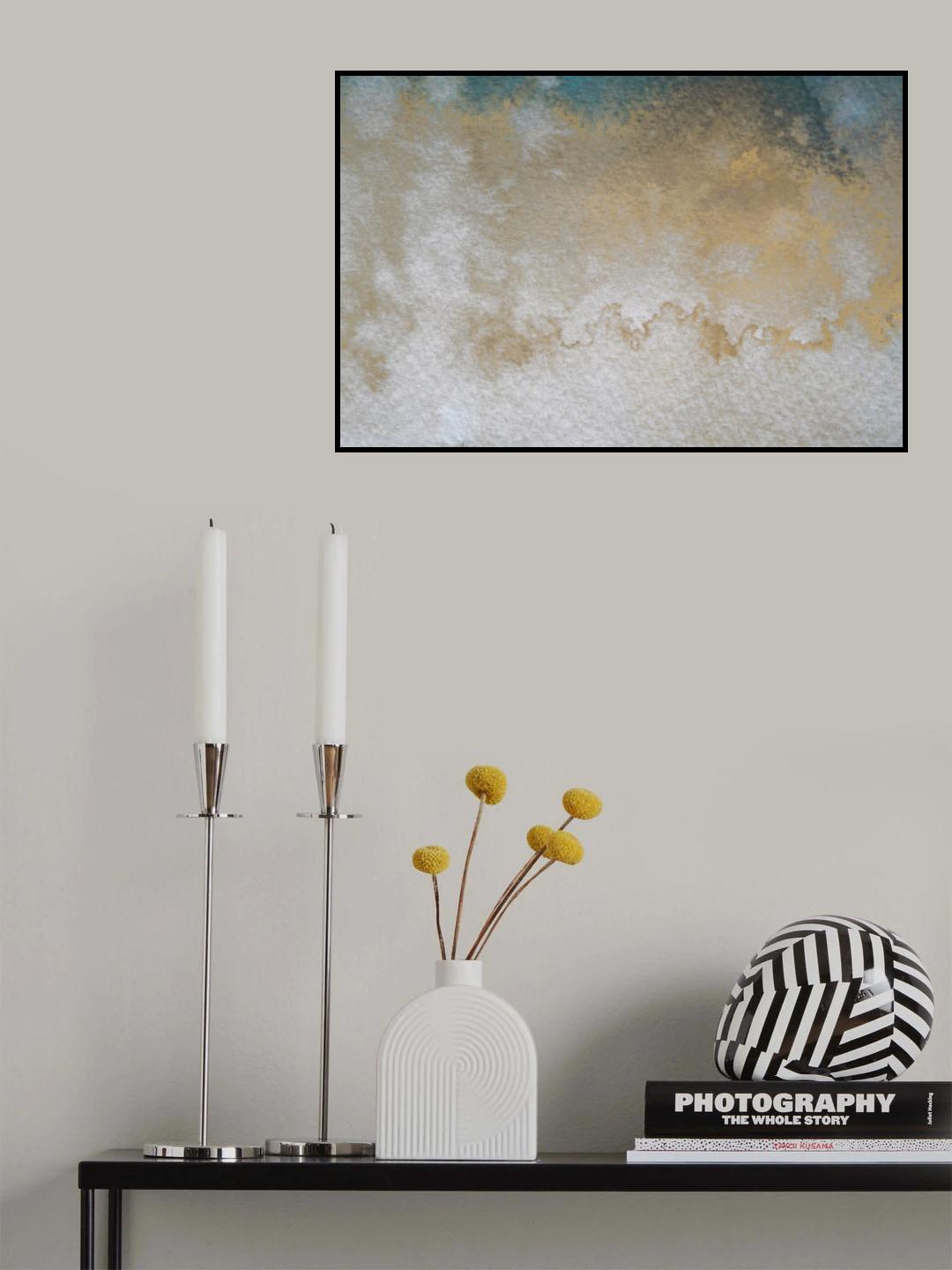 Gold Wc Bg 6 Poster och Canvastavla