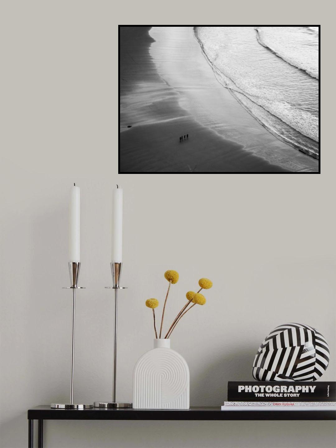 Foursome on the beach Poster och Canvastavla